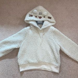 Pusheen Fuzzy Hoodie Pullover XS Excellent Condition